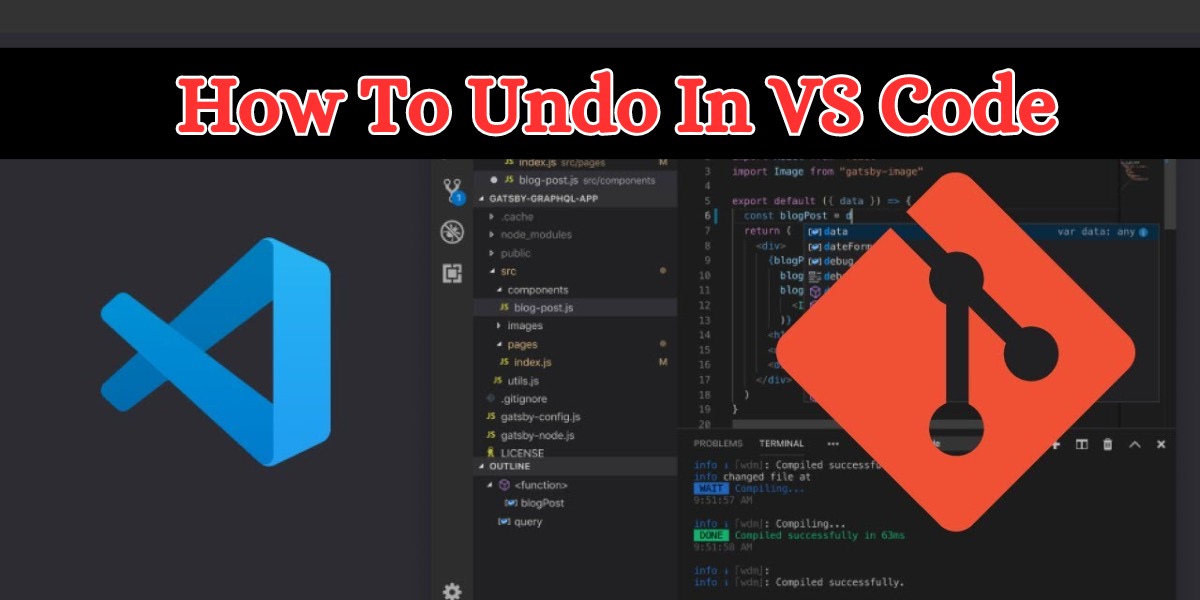 How to undo in vs code