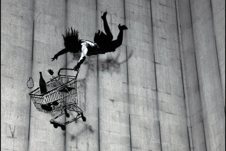 Banksy's Supermarket Trolley