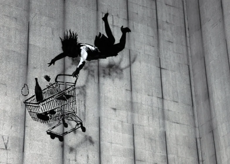 Banksy's Supermarket Trolley