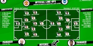 Brighton-Hove-Albion-F.C.-vs-Man-United-Lineups