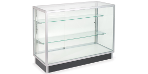 aluminium and glass display cabinets