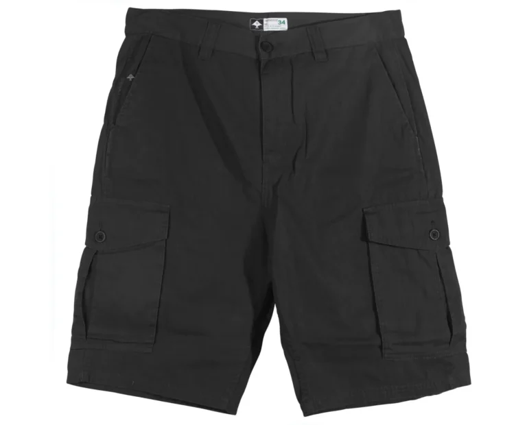 black-cargo-shorts