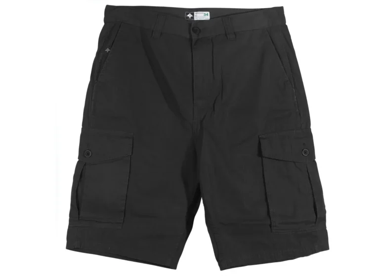 black-cargo-shorts