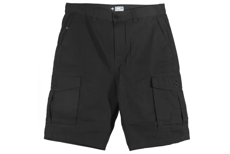 black cargo shorts