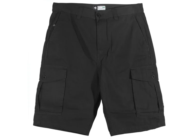 black cargo shorts