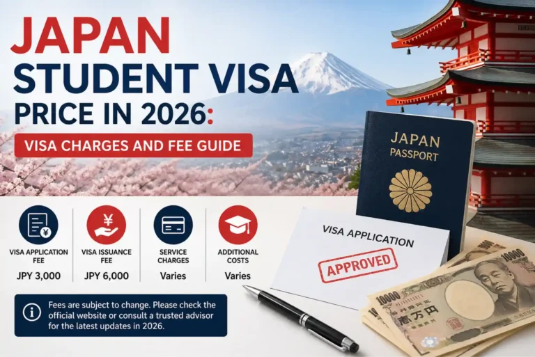 Japan Student Visa Price in 2026 Visa Charges and Fee Guide