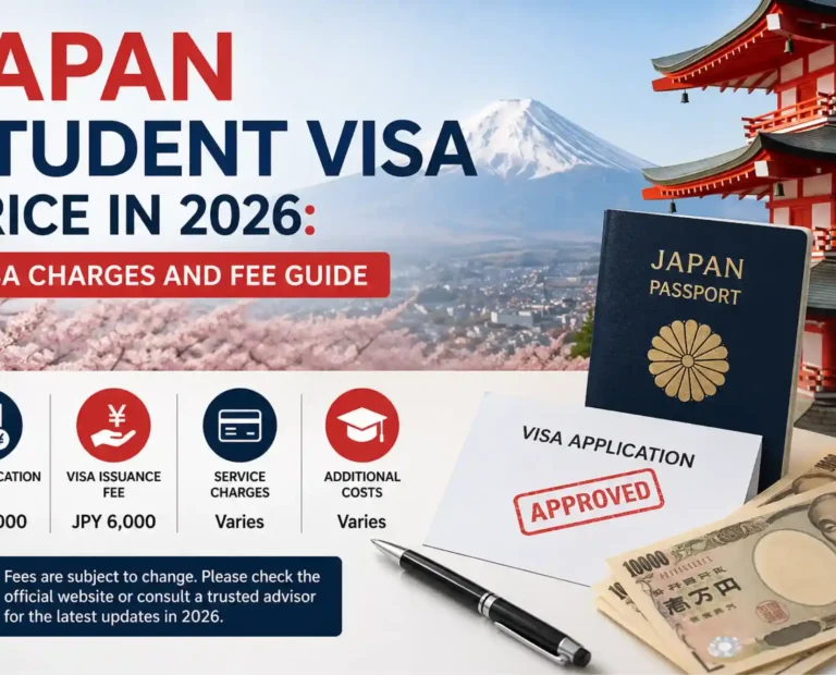 Japan Student Visa Price in 2026 Visa Charges and Fee Guide
