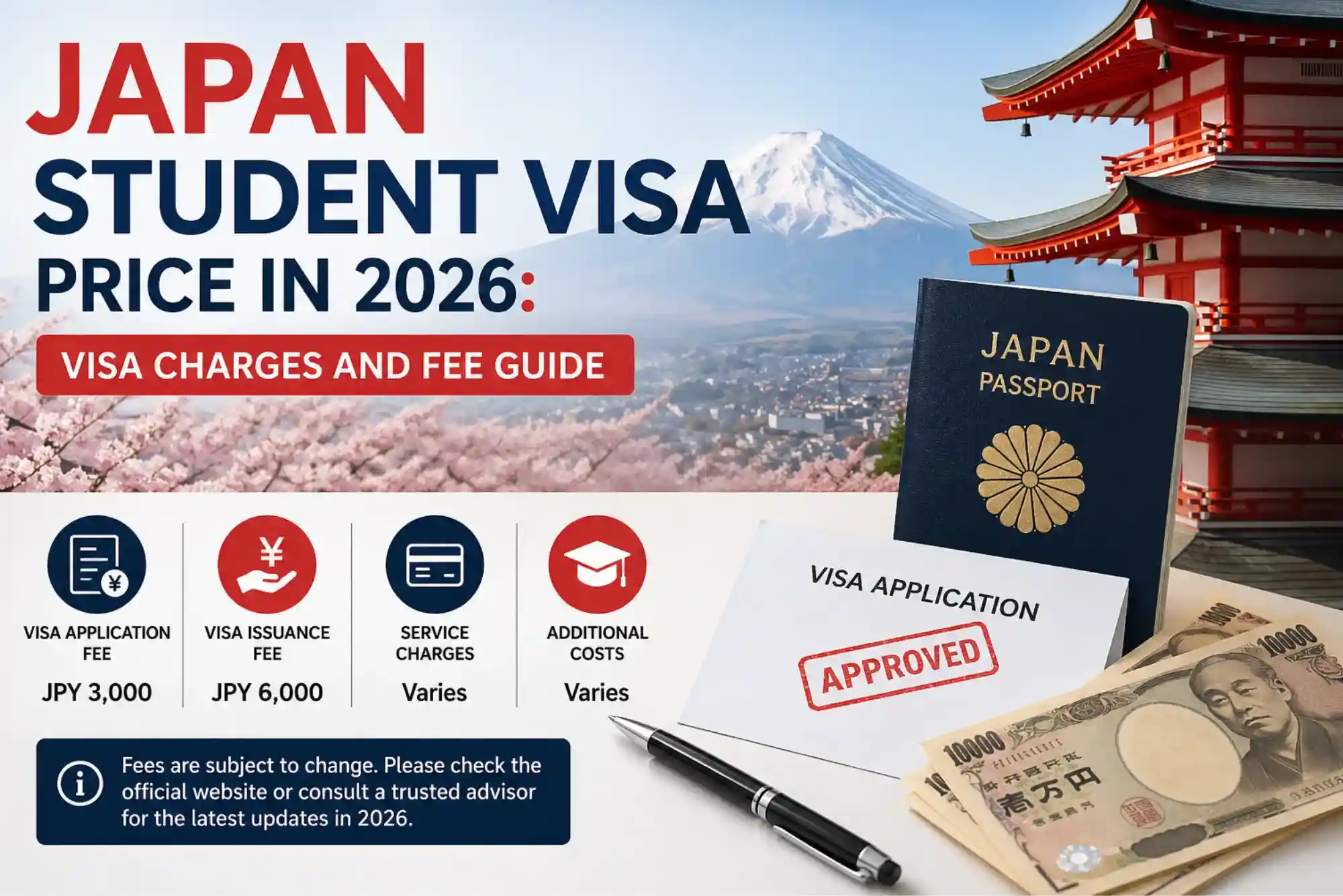 Japan Student Visa Price in 2026 Visa Charges and Fee Guide