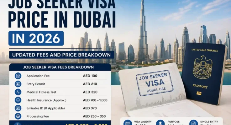 Job Seeker Visa Price in Dubai in 2026 Updated Fees and Price Breakdown