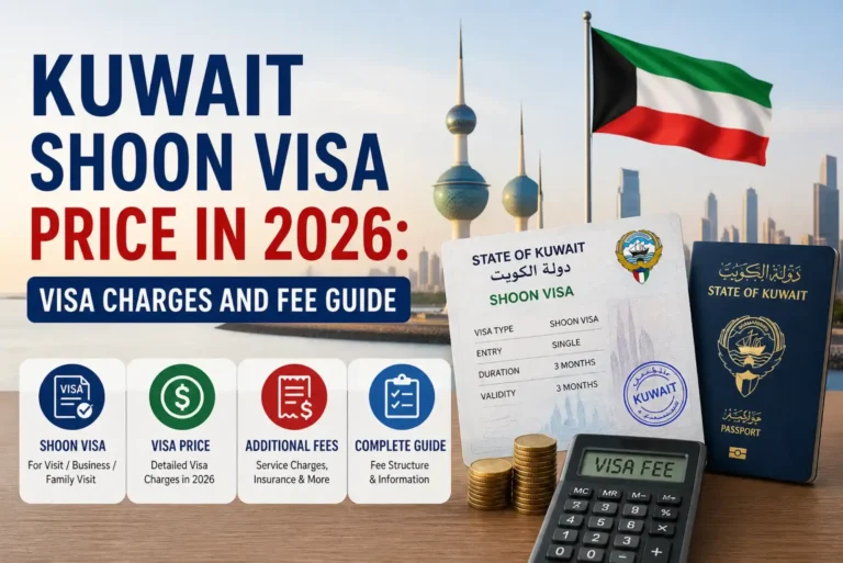 Kuwait Shoon Visa Price in 2026 Visa Charges and Fee Guide