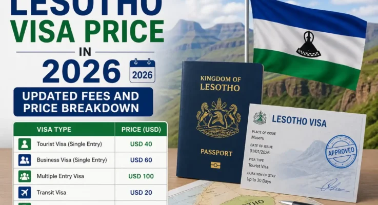 Lesotho Visa Price in 2026 Updated Fees and Price Breakdown