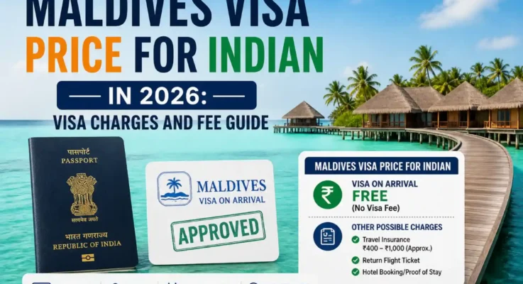 Maldives Visa Price for Indian in 2026 Visa Charges and Fee Guide