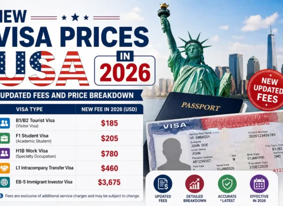 New Visa Prices USA in 2026 Updated Fees and Price Breakdown