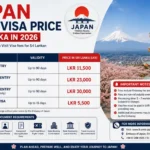 Japan Visit Visa Price Sri Lanka in 2026
